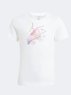 Adidas Summer Gfx Girls Sportswear T-Shirt White