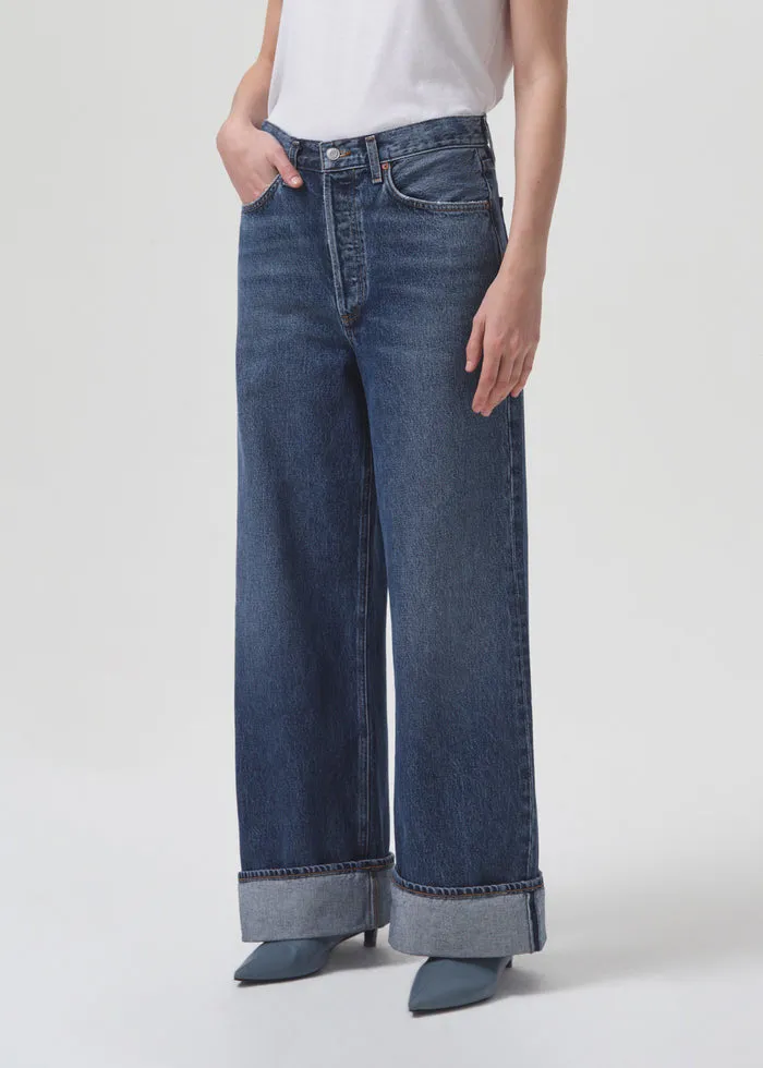 Agolde Dame High Rise Wide Leg Jeans in Control