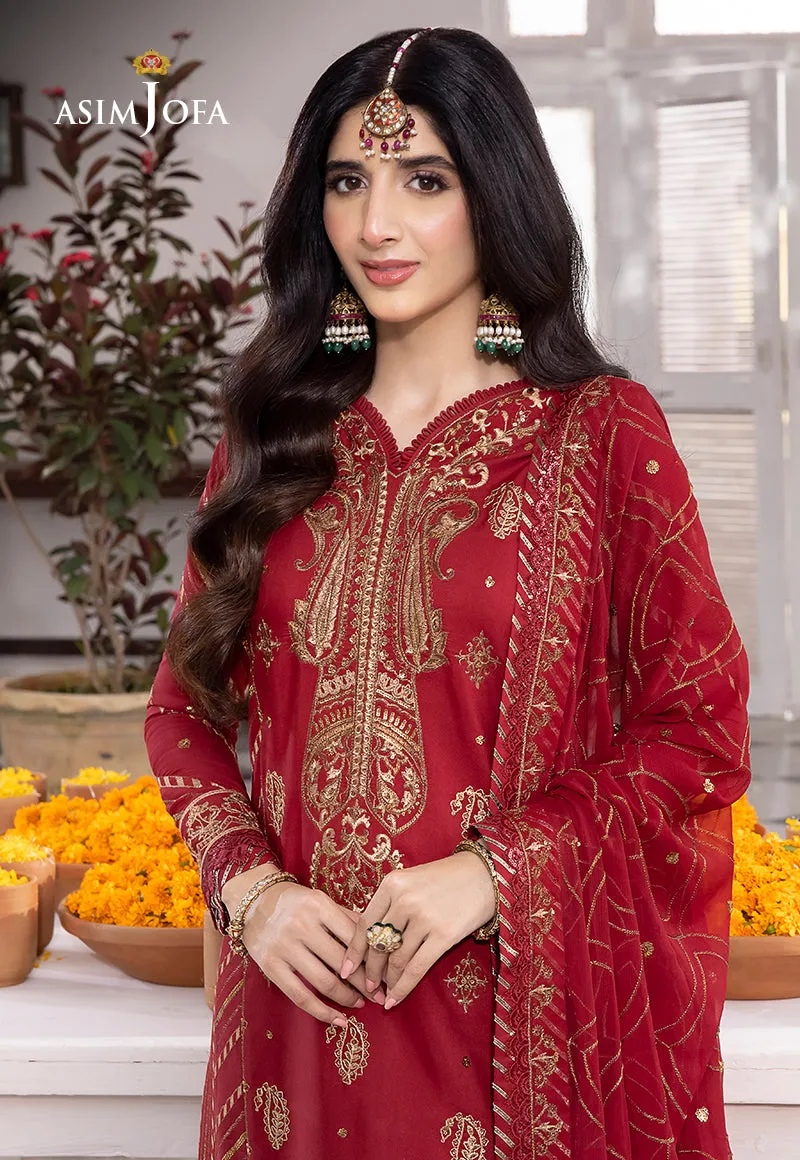 AJAB-24 EMBROIDERED LAWN SILK 3 PCS