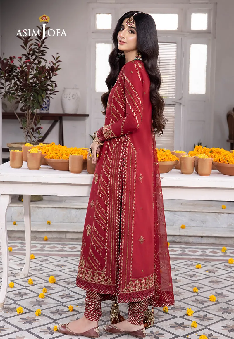 AJAB-24 EMBROIDERED LAWN SILK 3 PCS