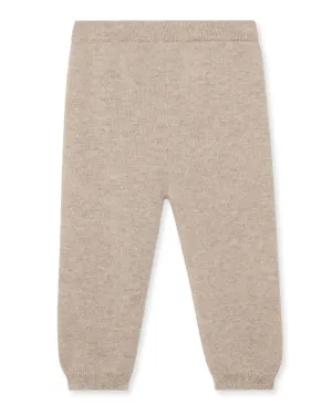 Bear Pocket Cashmere Leggings Light Oatmeal Brown