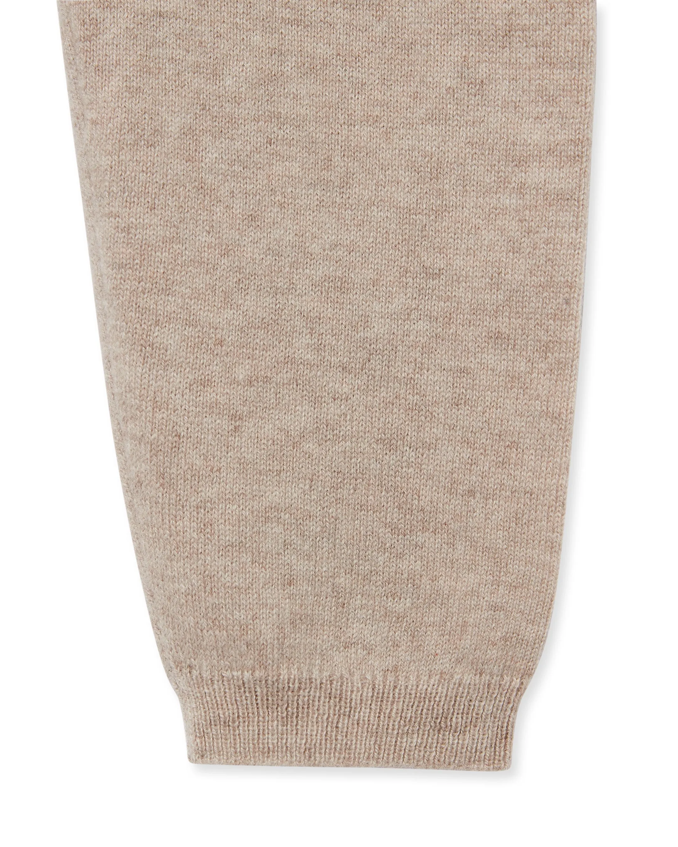 Bear Pocket Cashmere Leggings Light Oatmeal Brown