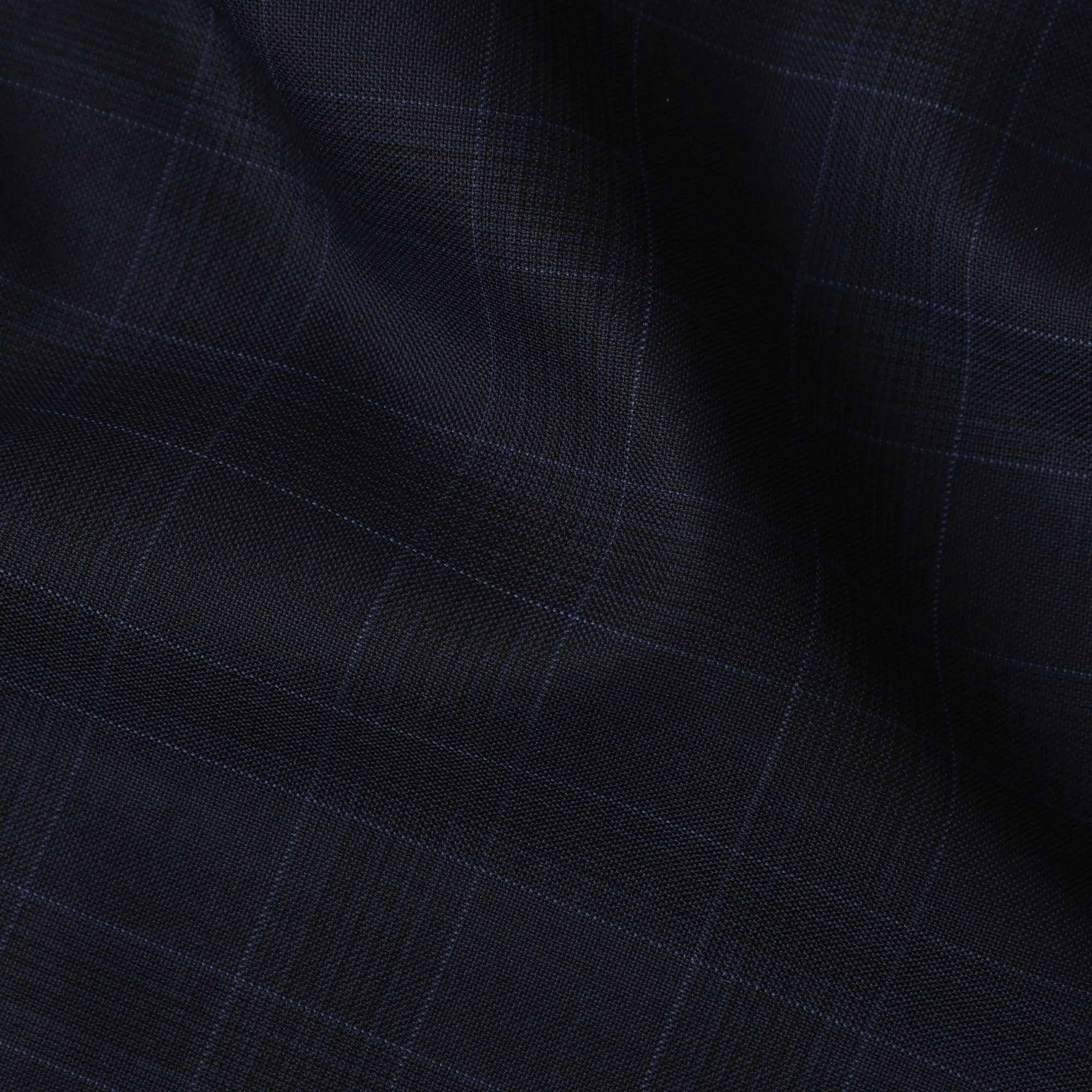 Black Plain SCABAL Super 160's All Wool Suiting Fabric, 3.65 Meters, 150 cm Width-D20713