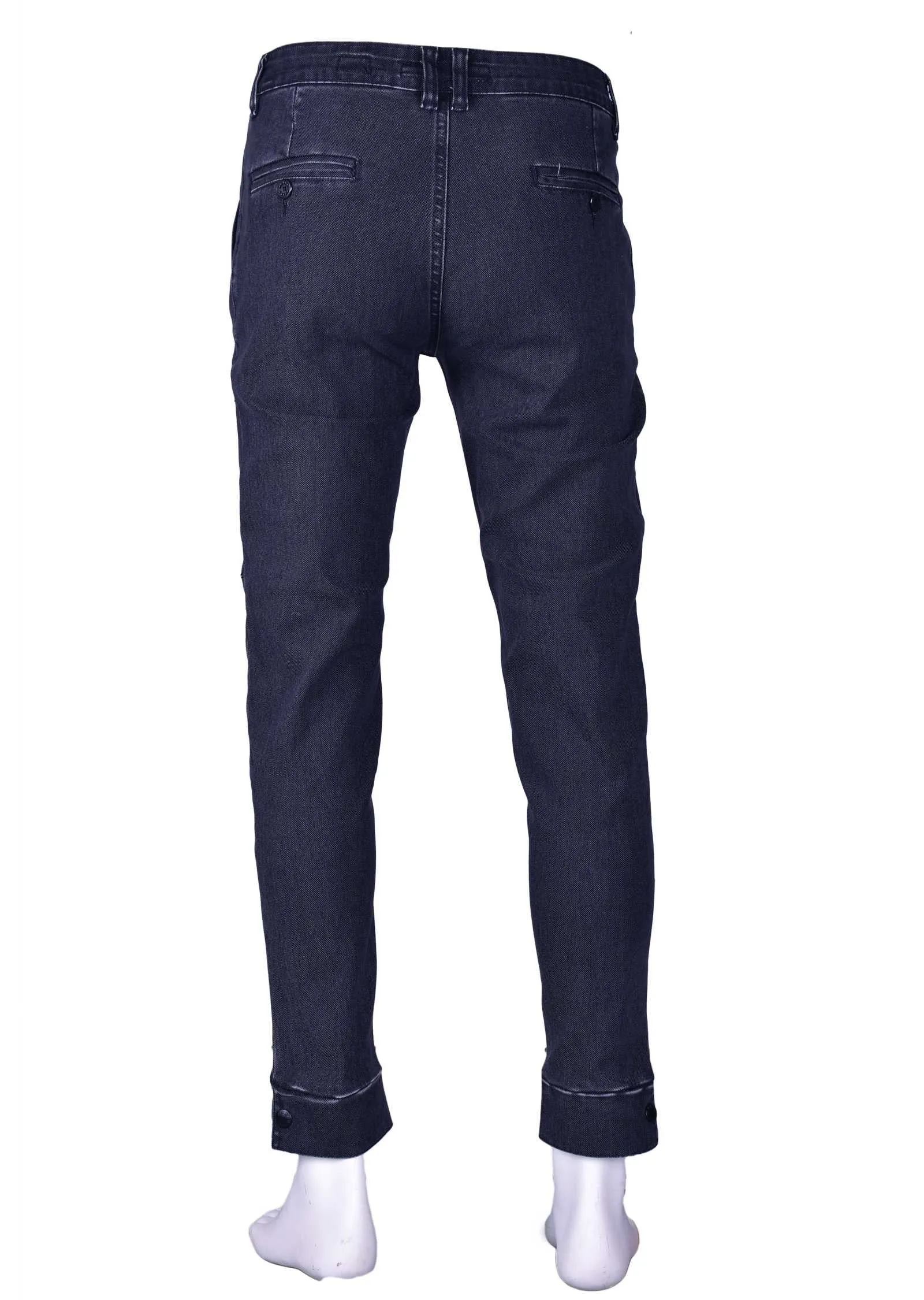 Black Zipper Slim Fit Pants