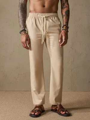 Casual Cotton Linen Cozy Drawstring Pants