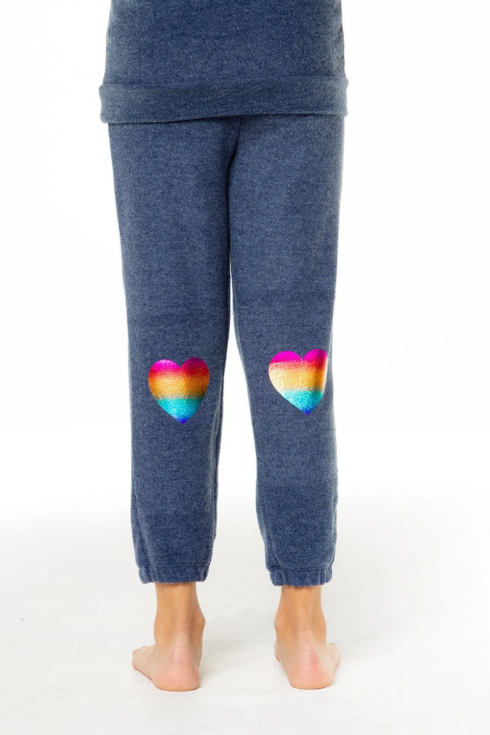 Chaser Starry Heart Love Knit Cozy Pants