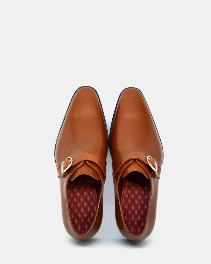 Cognac Calf Single Monk