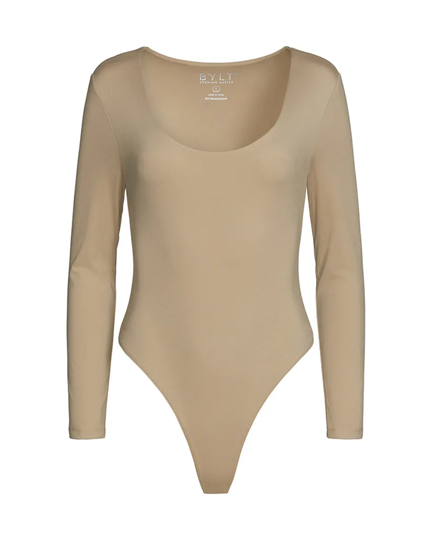 Contour Scoopneck Long Sleeve Bodysuit