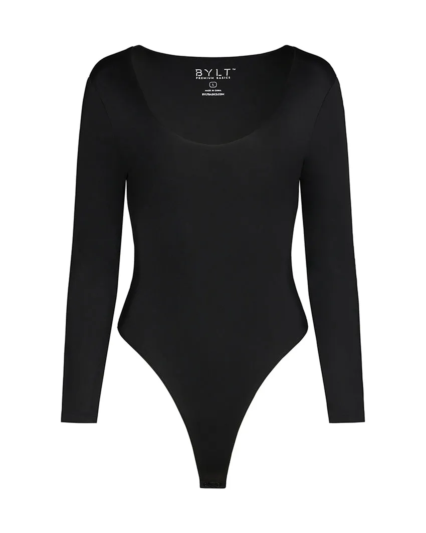 Contour Scoopneck Long Sleeve Bodysuit