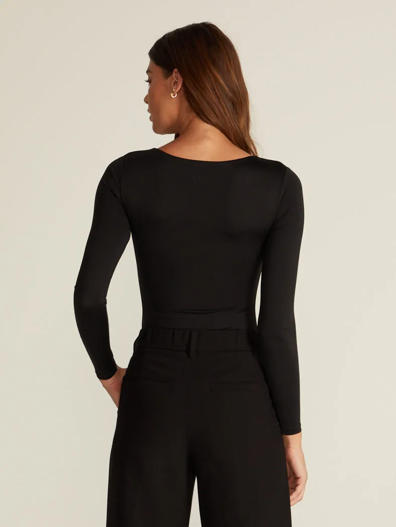 Contour Scoopneck Long Sleeve Bodysuit