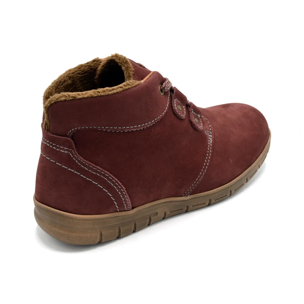 Cosyfeet Megan - Ladies Extra Wide Winter Boot - 6E Fitting - Plum