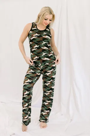 Cozy Camo Pajama Pants Set