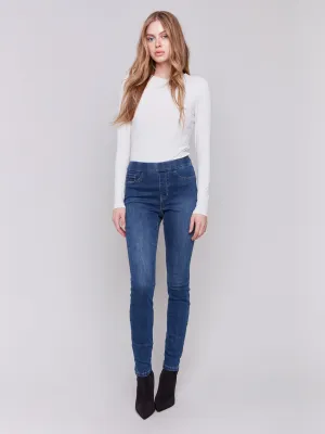 Denim Pull-On Pants - Indigo