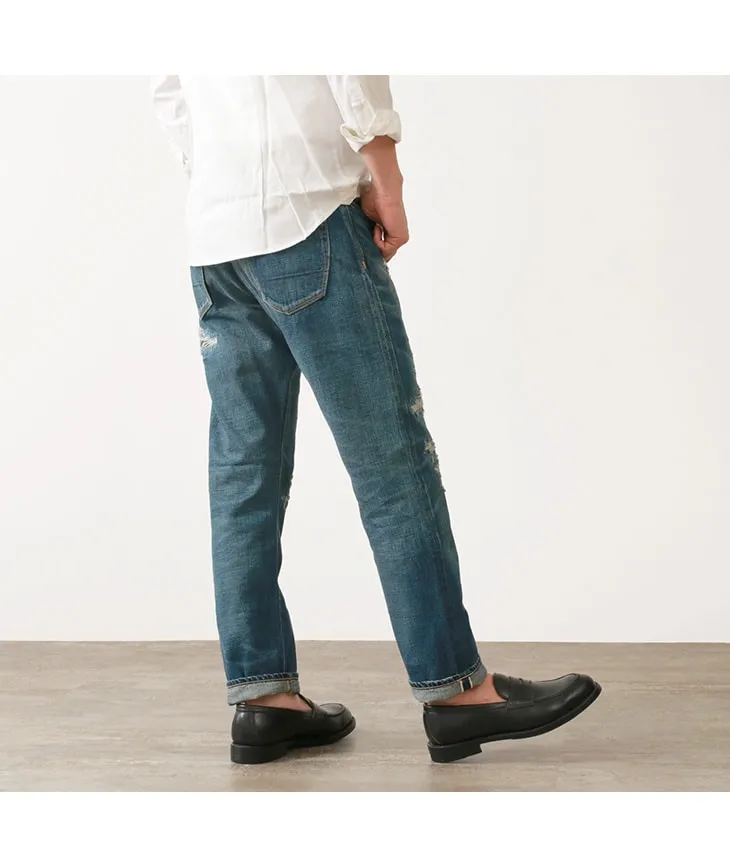 DEPSEA / DP001 Straight 5P Denim Pants - Vintage finish