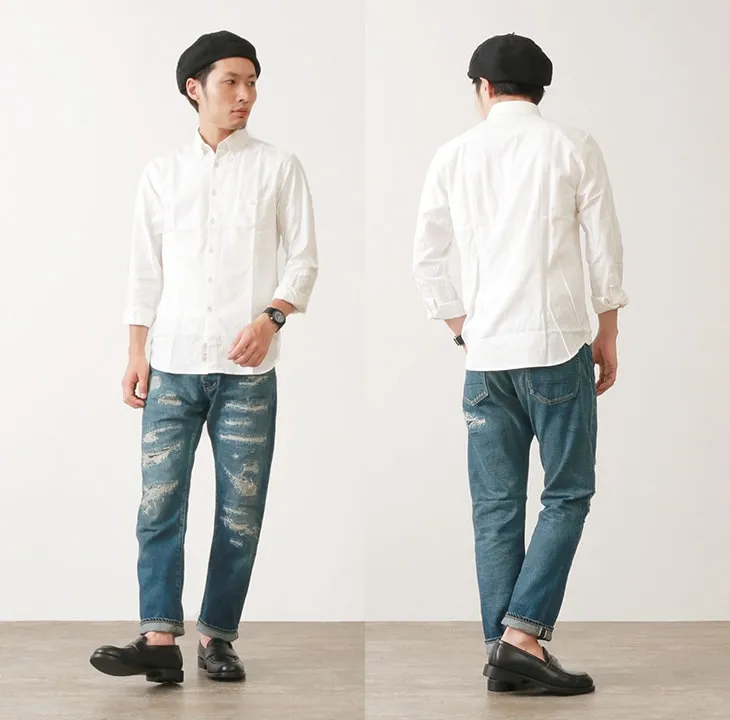 DEPSEA / DP001 Straight 5P Denim Pants - Vintage finish