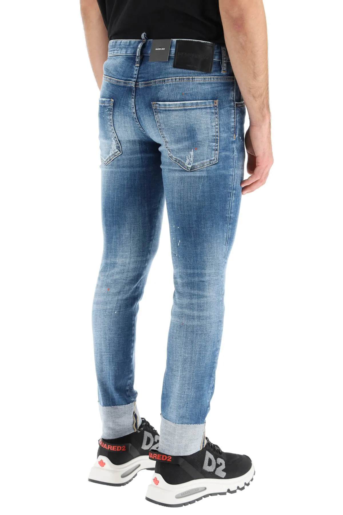 Dsquared2 medium wash icon skater fit jeans