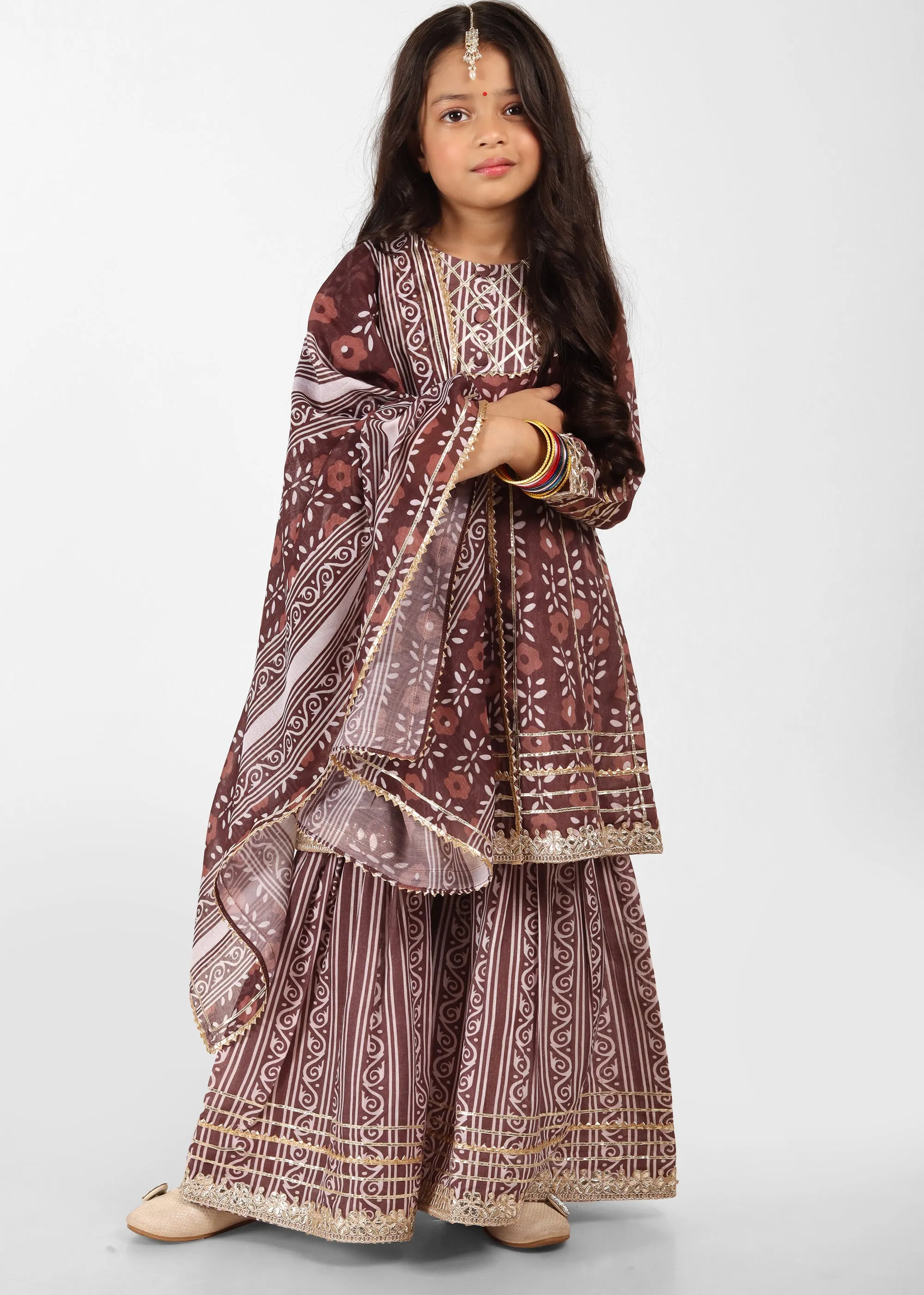 Earthy Elegance Cotton Palazzo Set