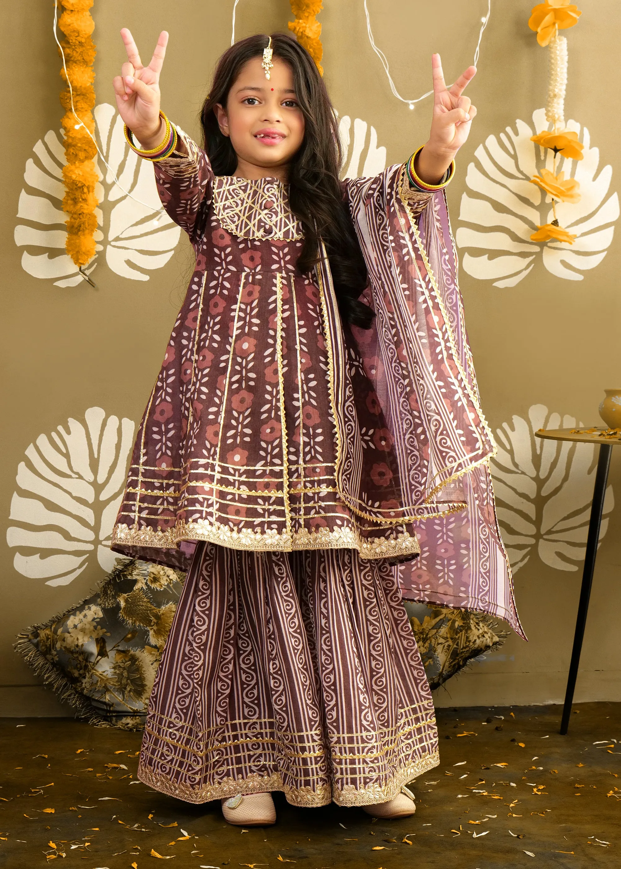 Earthy Elegance Cotton Palazzo Set