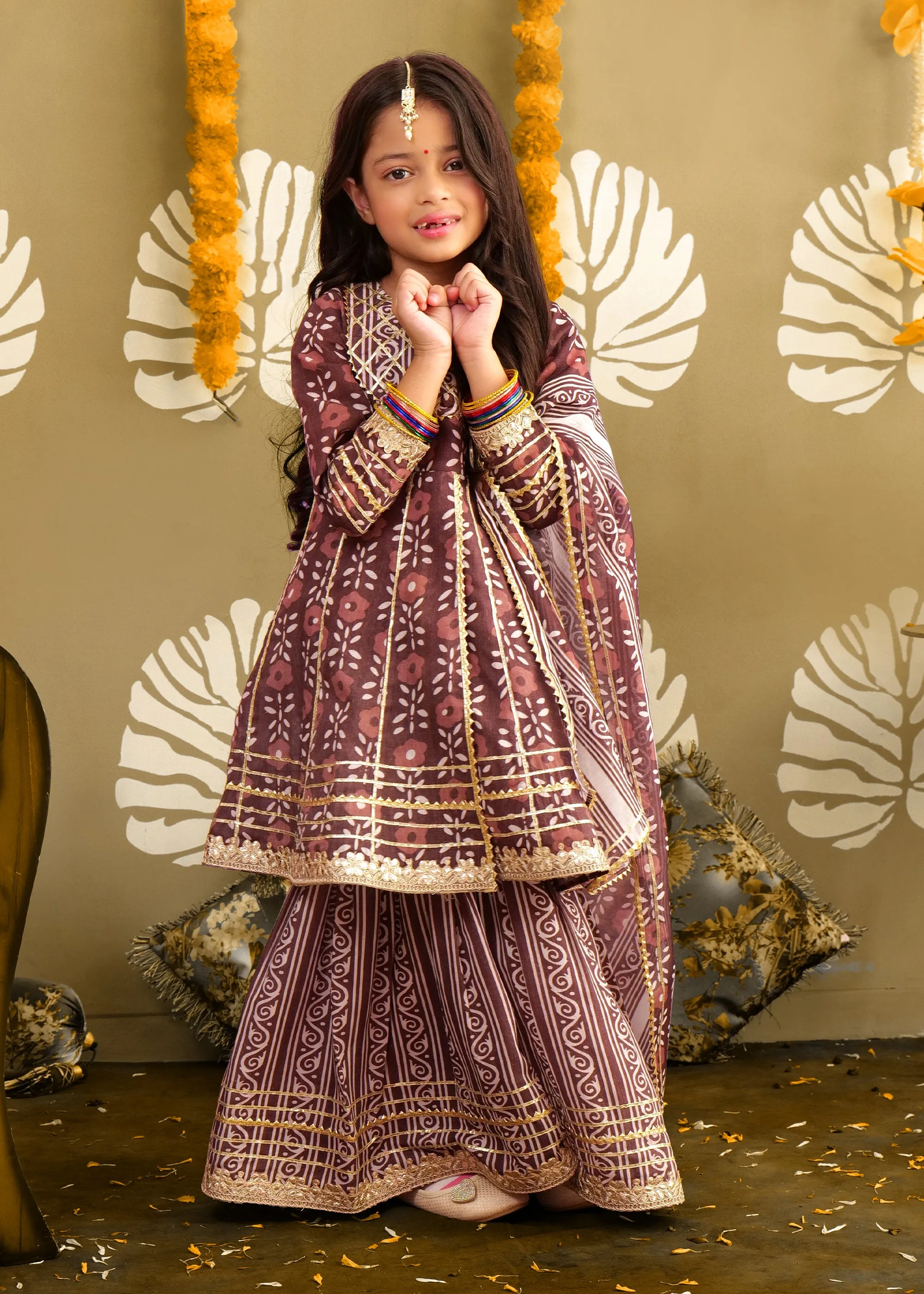 Earthy Elegance Cotton Palazzo Set