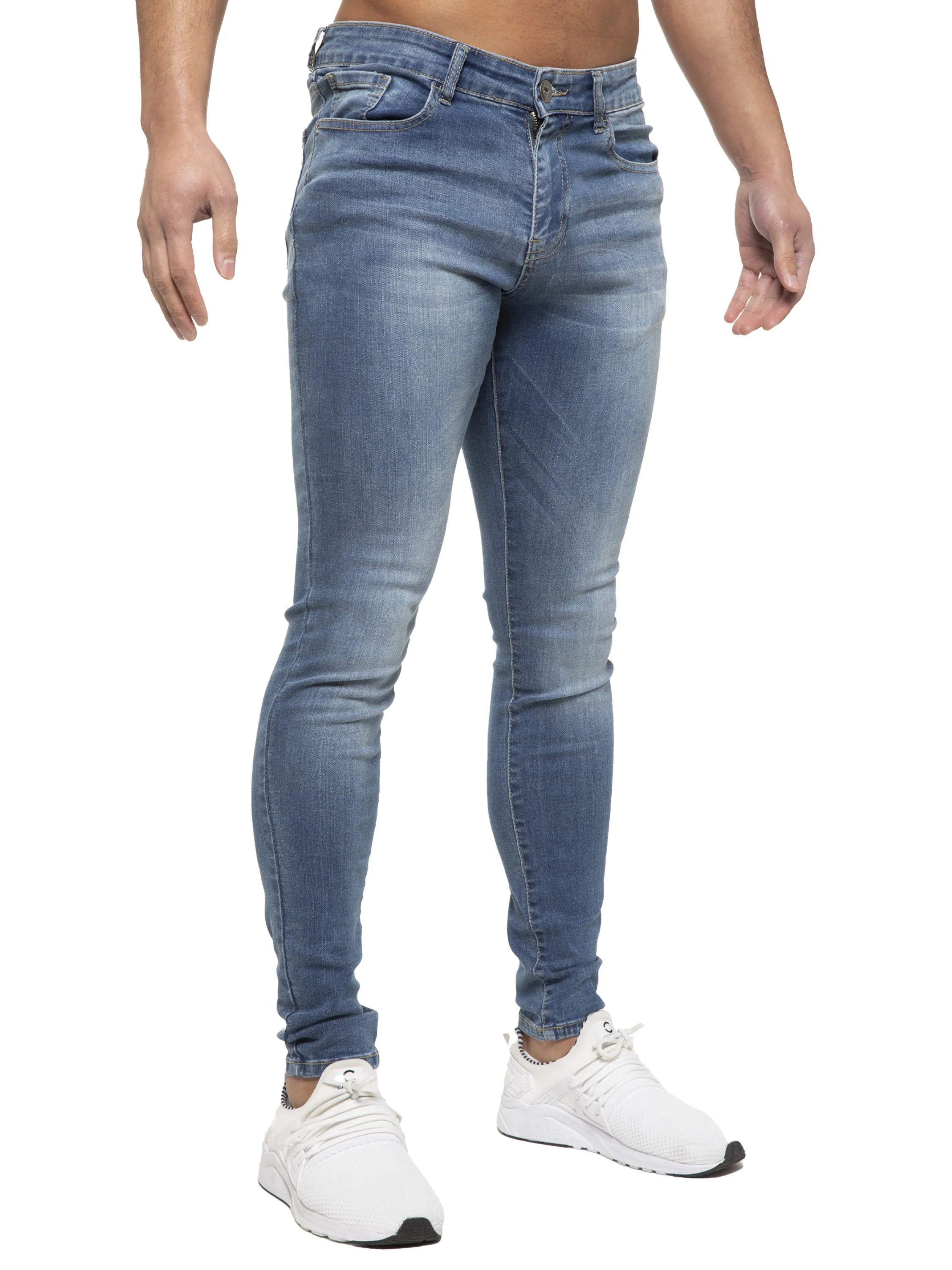 ETO | Mens Designer Slim Skinny Fit Stretch Jeans