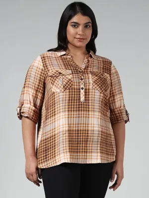 Gia Yellow Checked Top