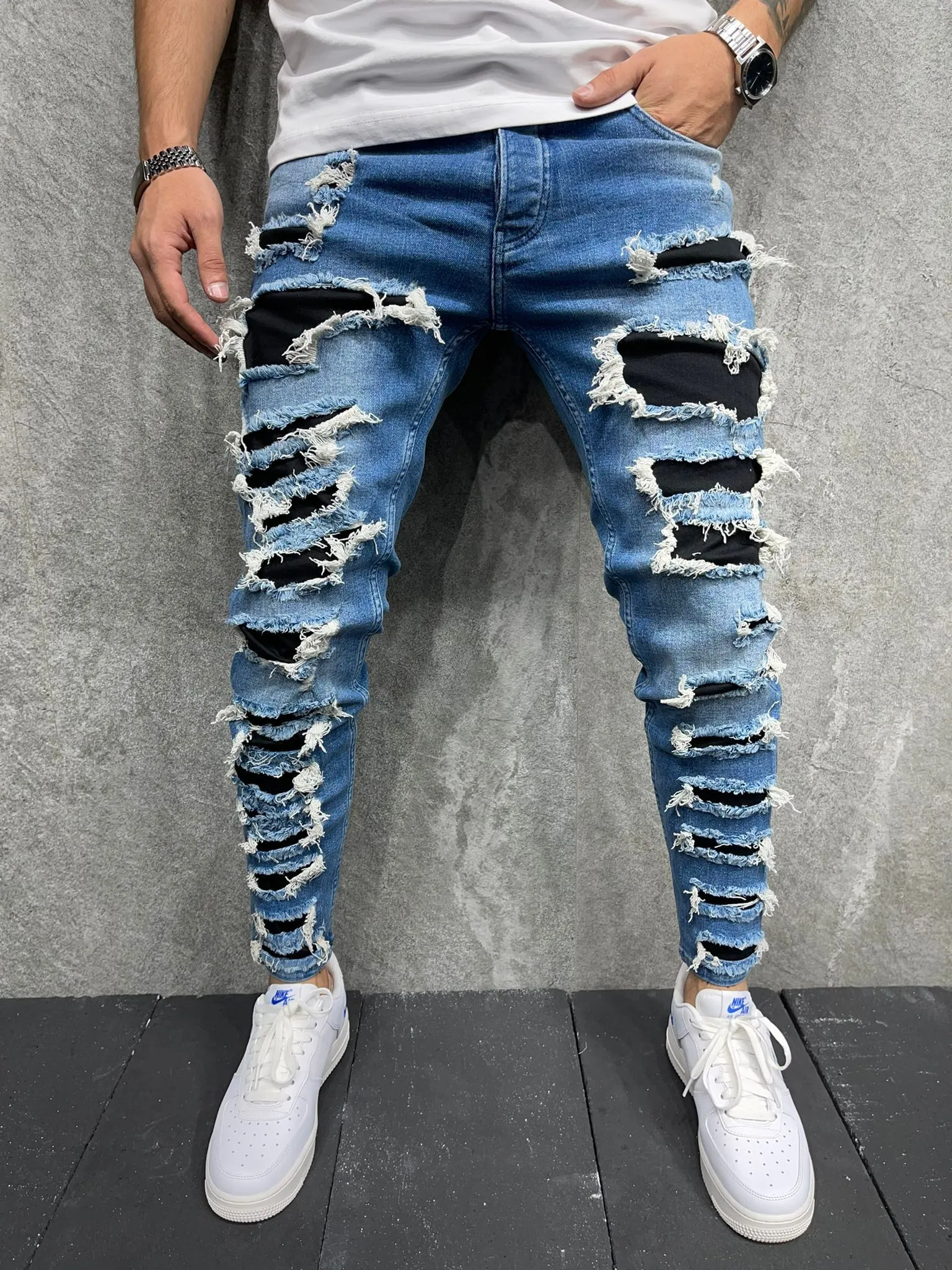 Heli Ankle Jeans - Washed Blue Y8