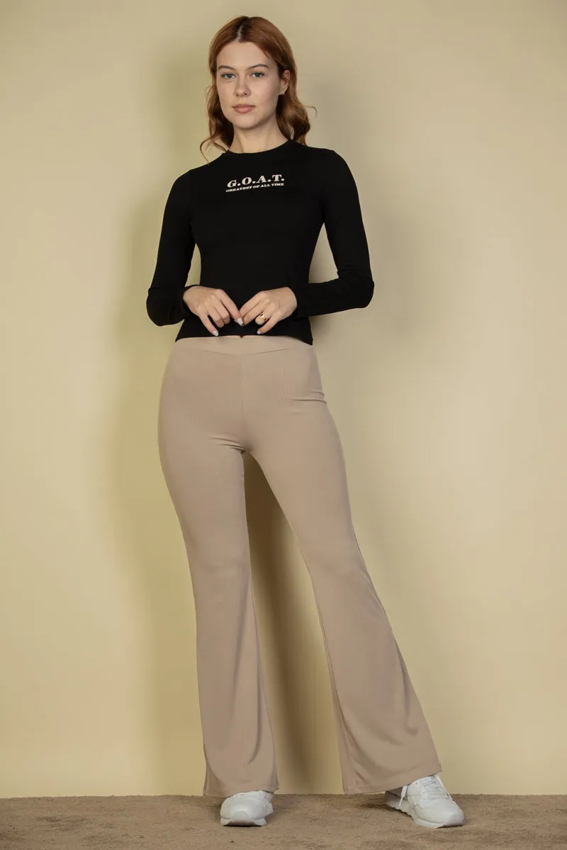 High Waisted Flare Pants (CAPELLA)