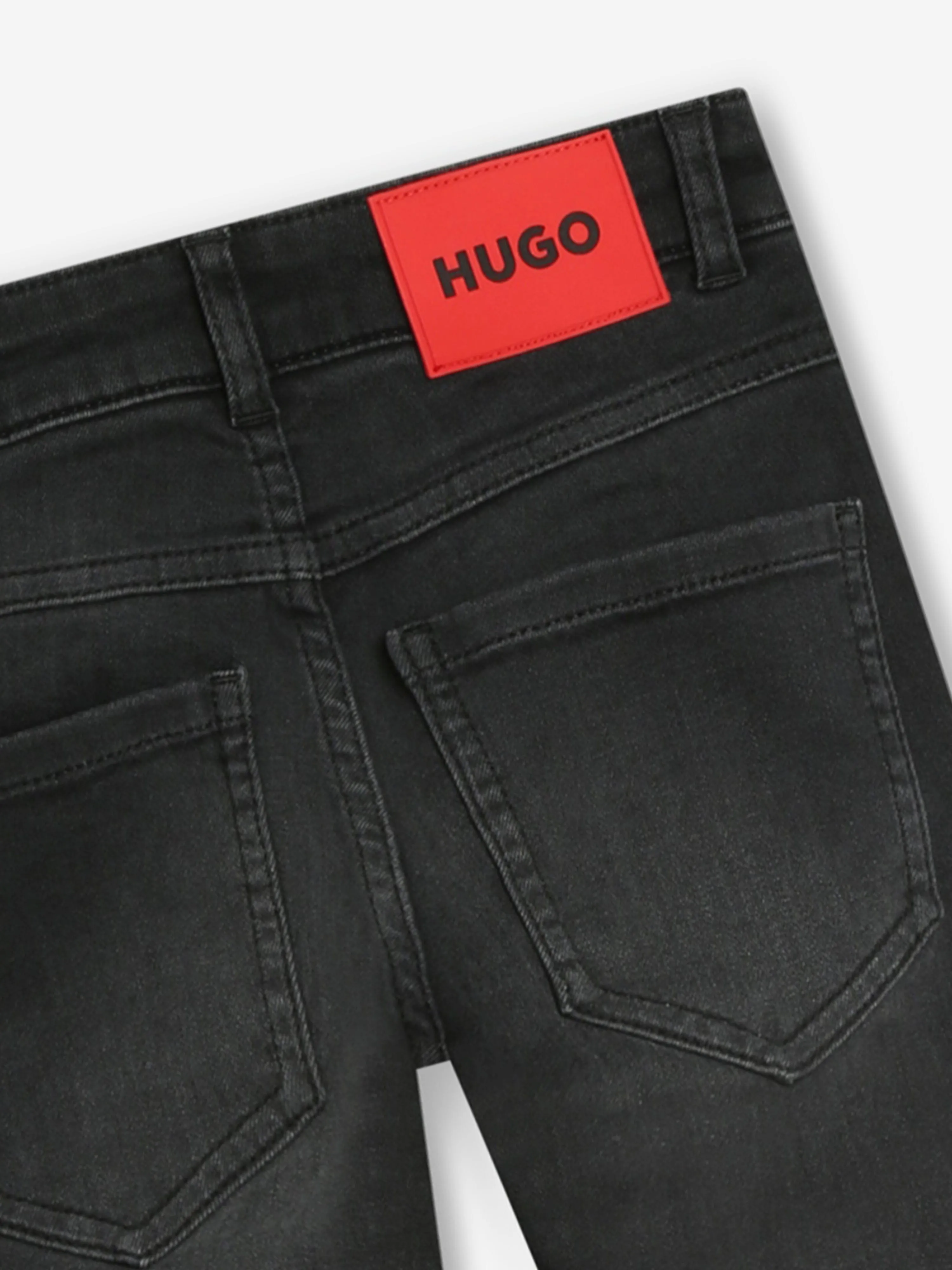 Hugo Boys Skinny Fit Jeans in Black