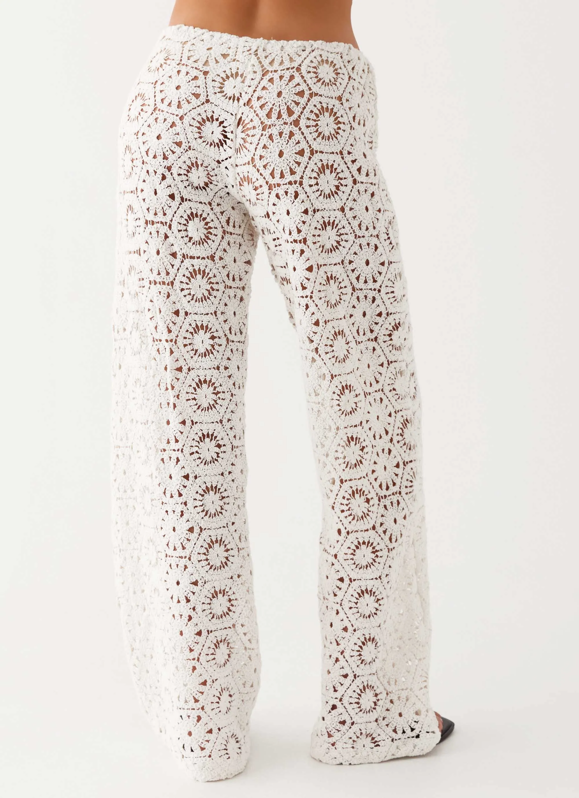 Ibiza Crochet Pants - Ivory