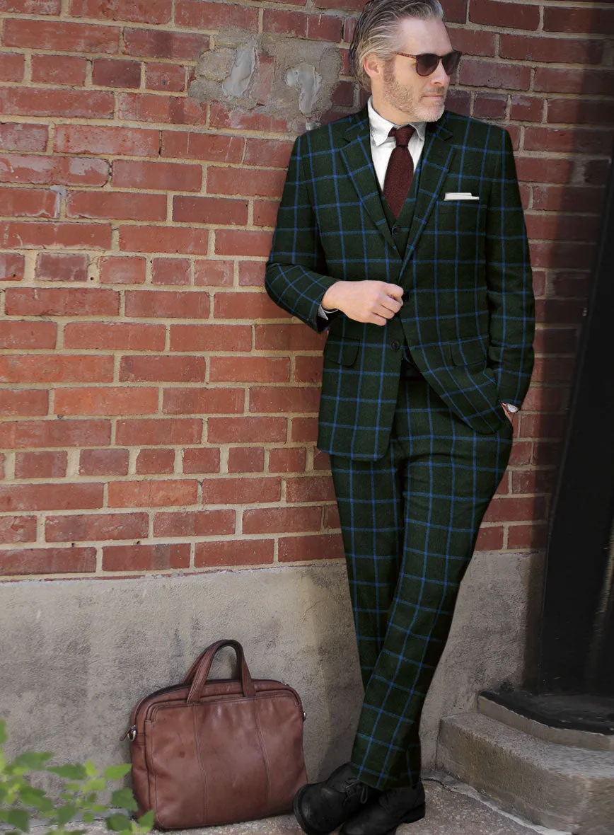 Italian Simma Checks Tweed Suit