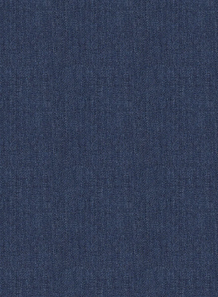 Italian Tela Indigo Blue Wool Suit