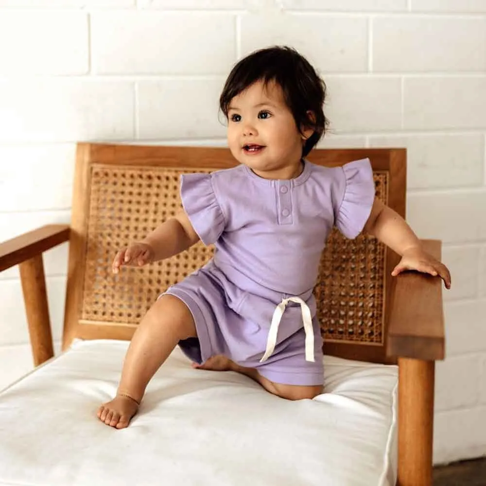 Jacaranda Short Sleeve Organic Bodysuit