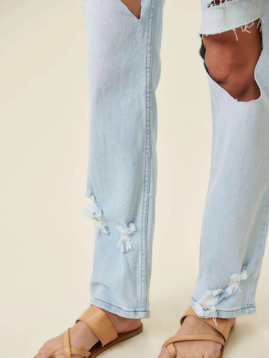 Jagged Edge High-Rise Wide Fit Jeans