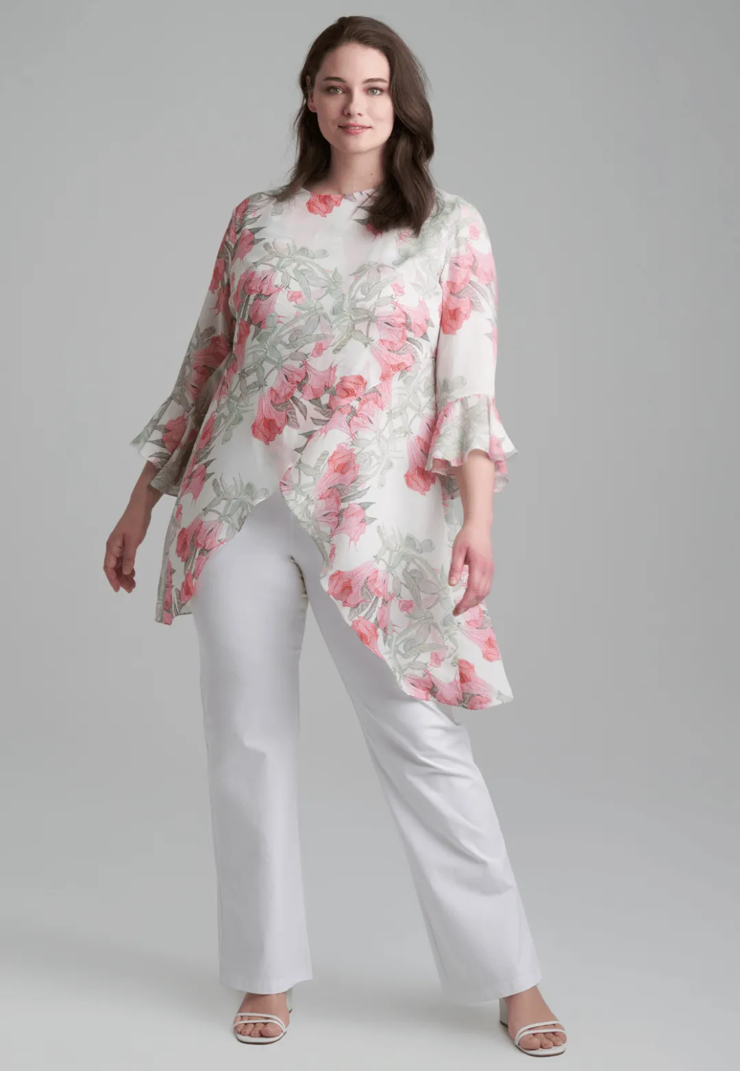 Kate Silk Blouse in Angels Trumpet