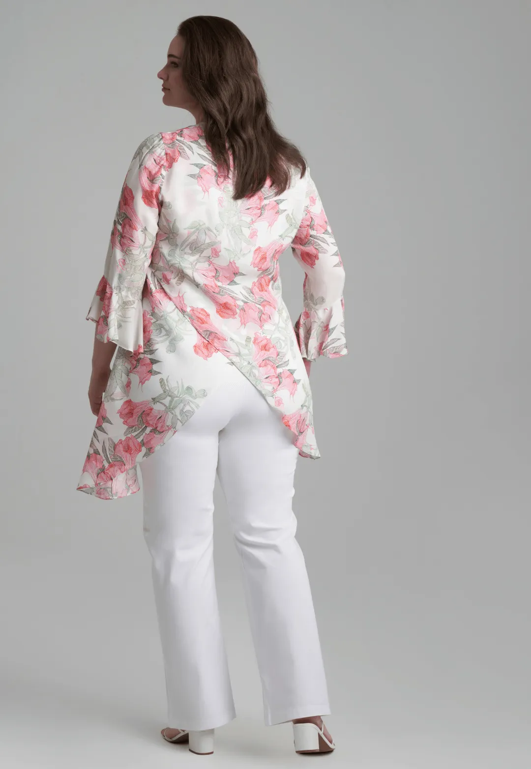 Kate Silk Blouse in Angels Trumpet