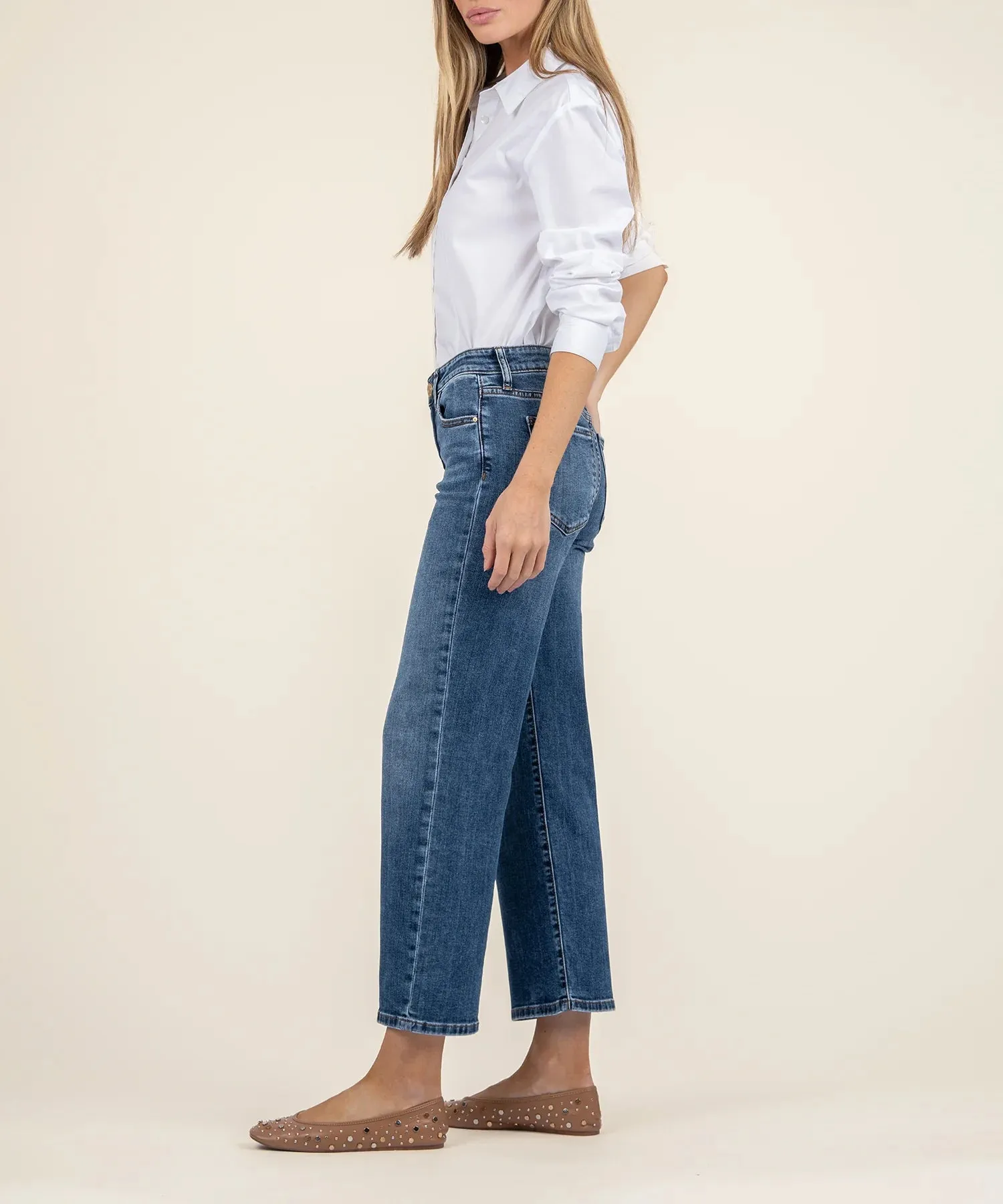 Kut from the Kloth Charlotte High Rise Wide Leg Jeans