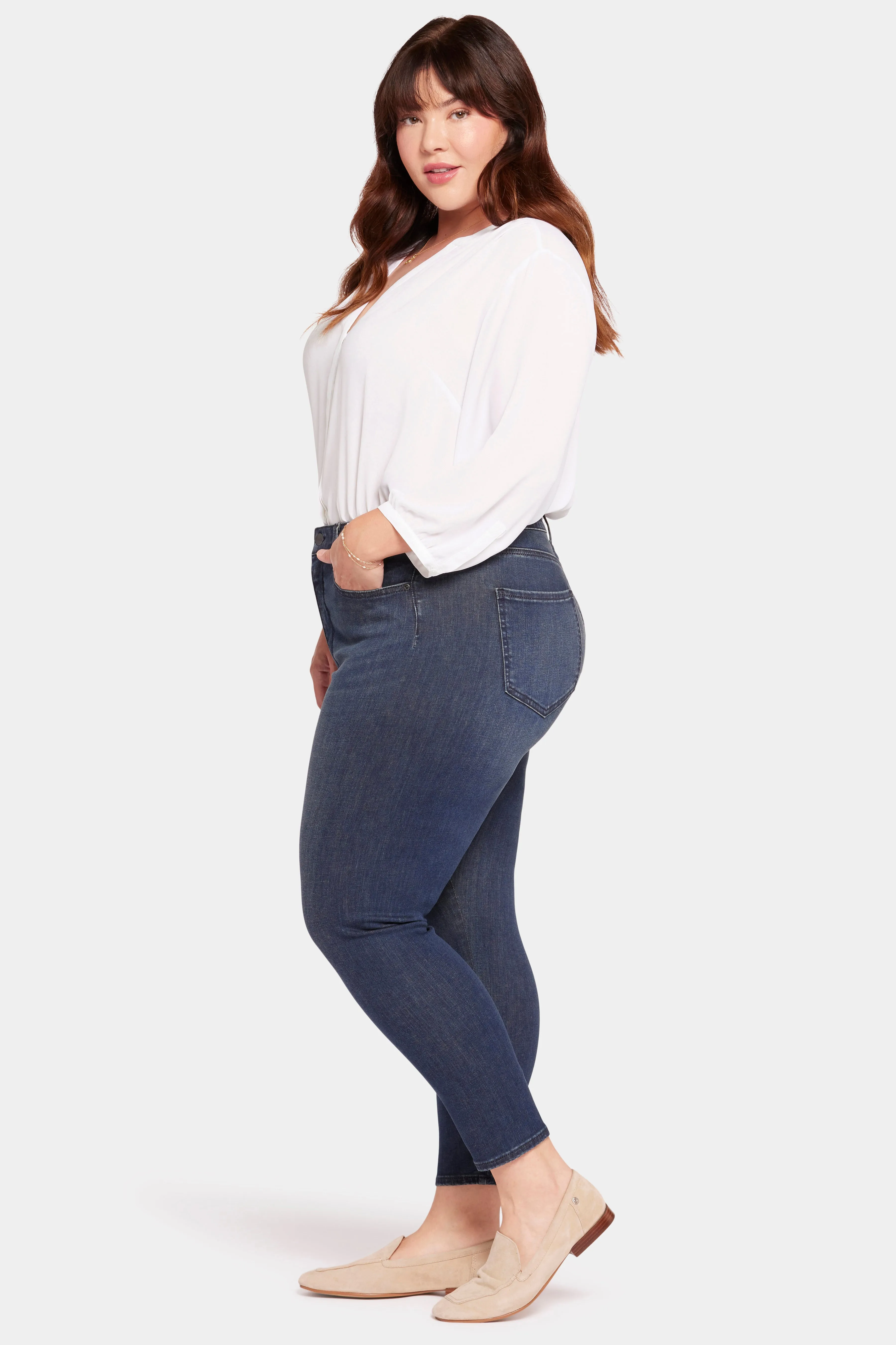 Le Silhouette Ami Skinny Jeans In Petite Plus Size - Precious