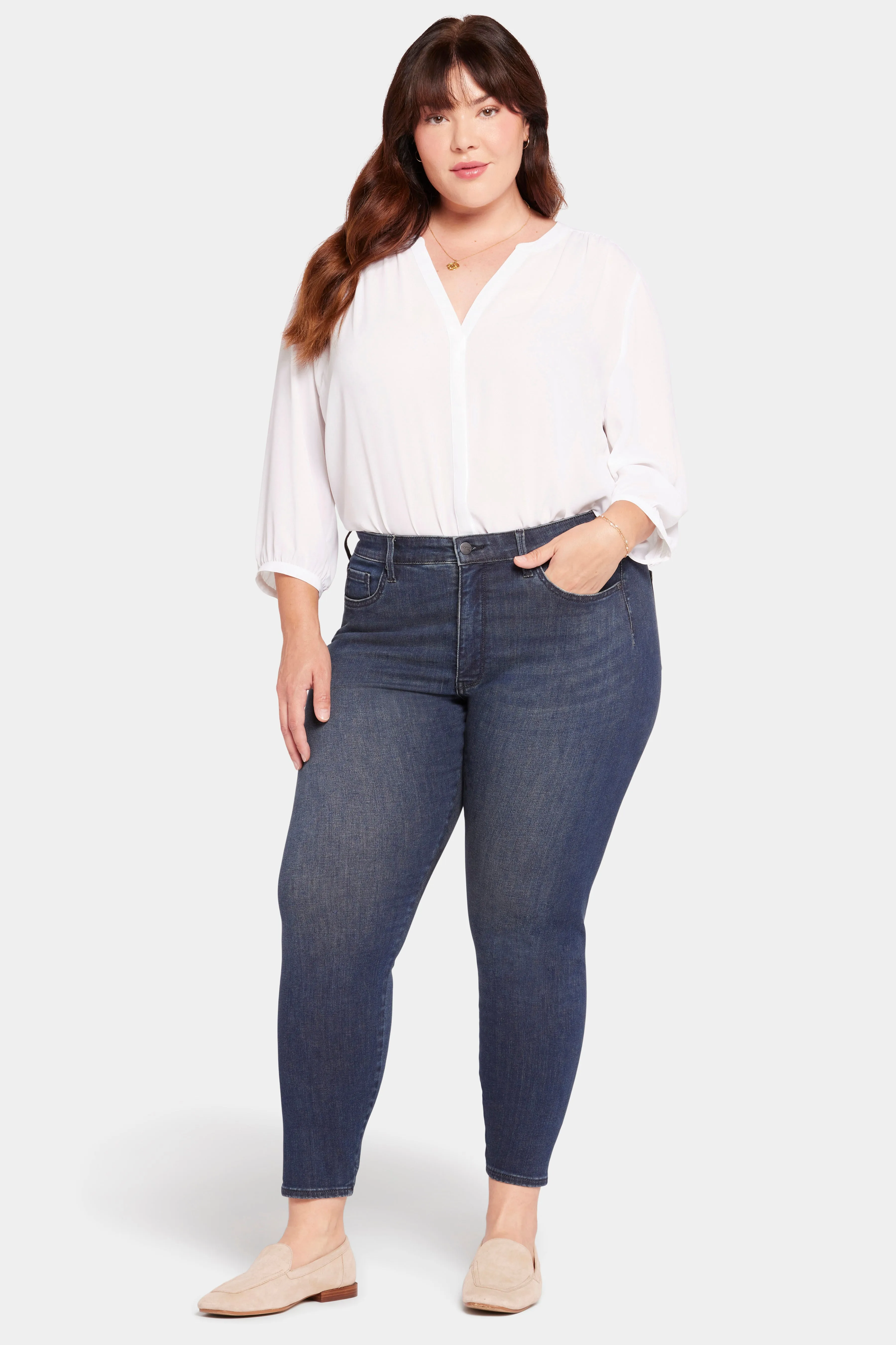 Le Silhouette Ami Skinny Jeans In Petite Plus Size - Precious