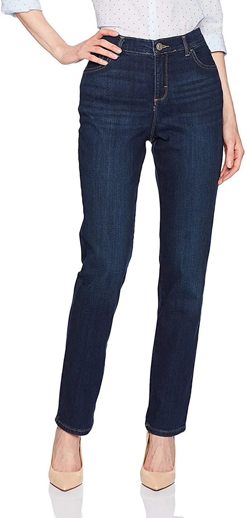 Lee Women’s Instantly Slims Classic Relaxed Fit Monroe Straight Leg Jean