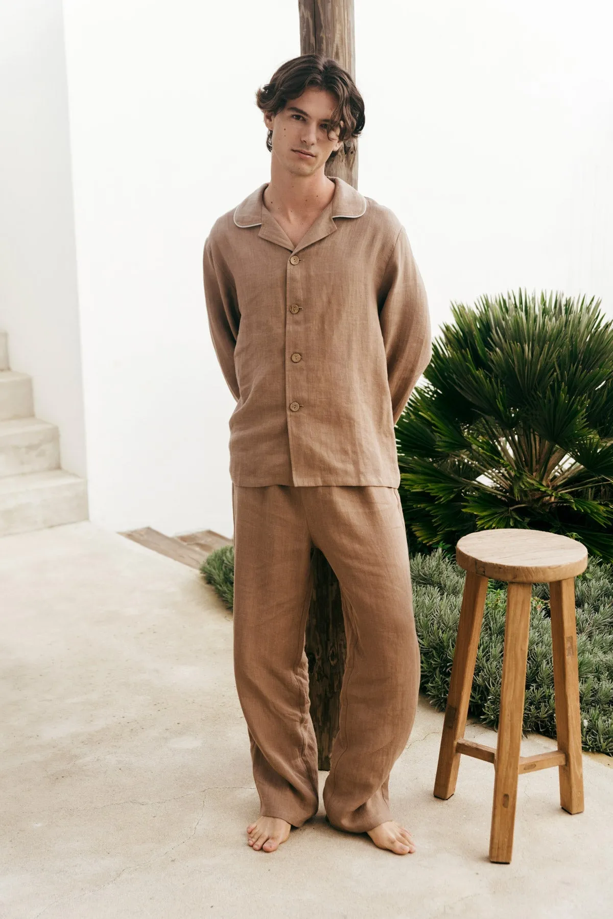 Men's Harry Classic Linen Pyjama Set