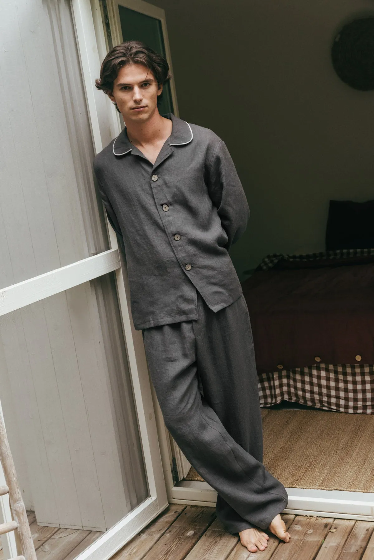 Men's Harry Classic Linen Pyjama Set