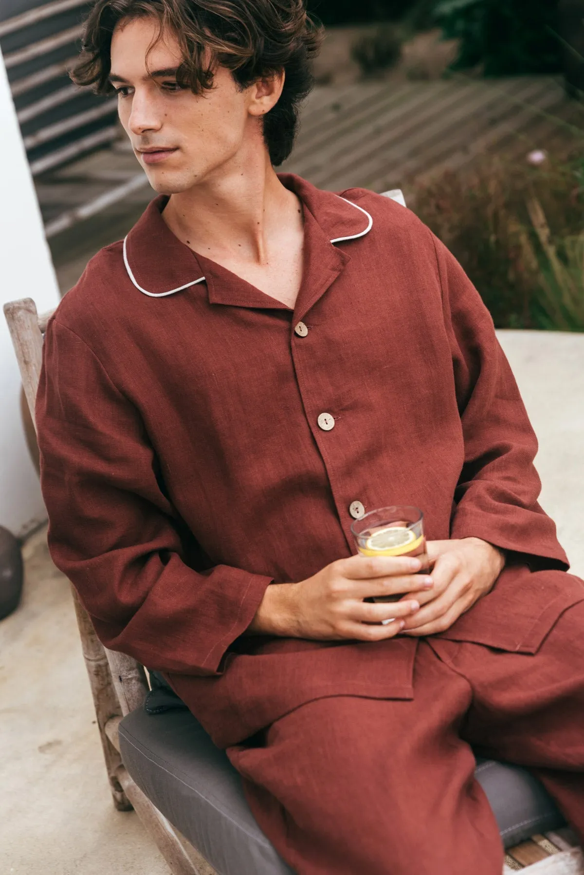 Men's Harry Classic Linen Pyjama Set