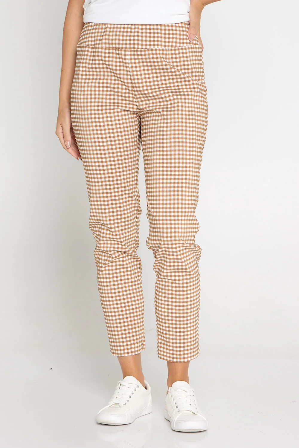 Moira Pants - Brown Gingham