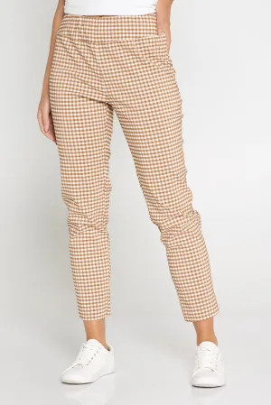 Moira Pants - Brown Gingham