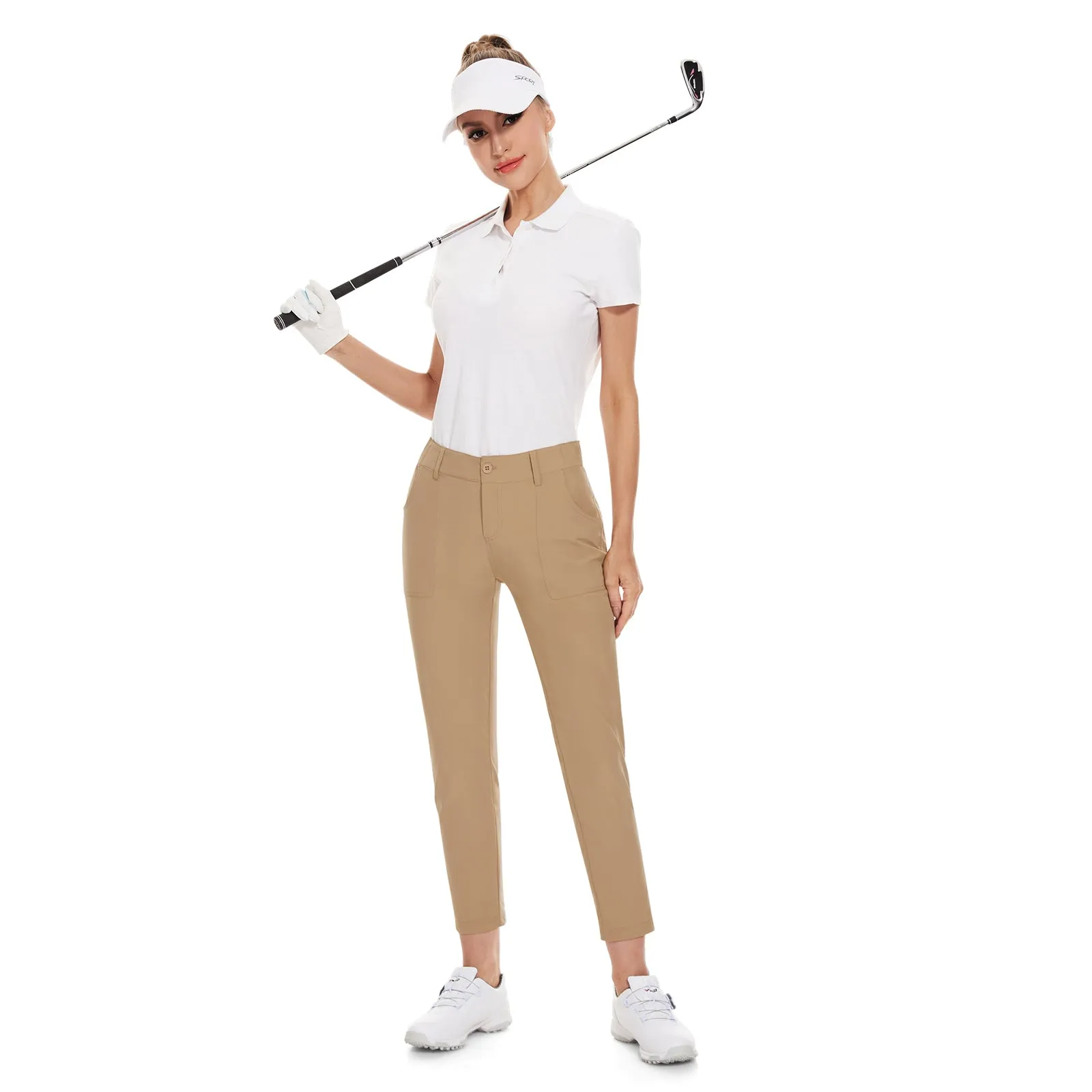 MOTEEPI Women's Lightweight Stretchy Work Hiking  Golf Pants