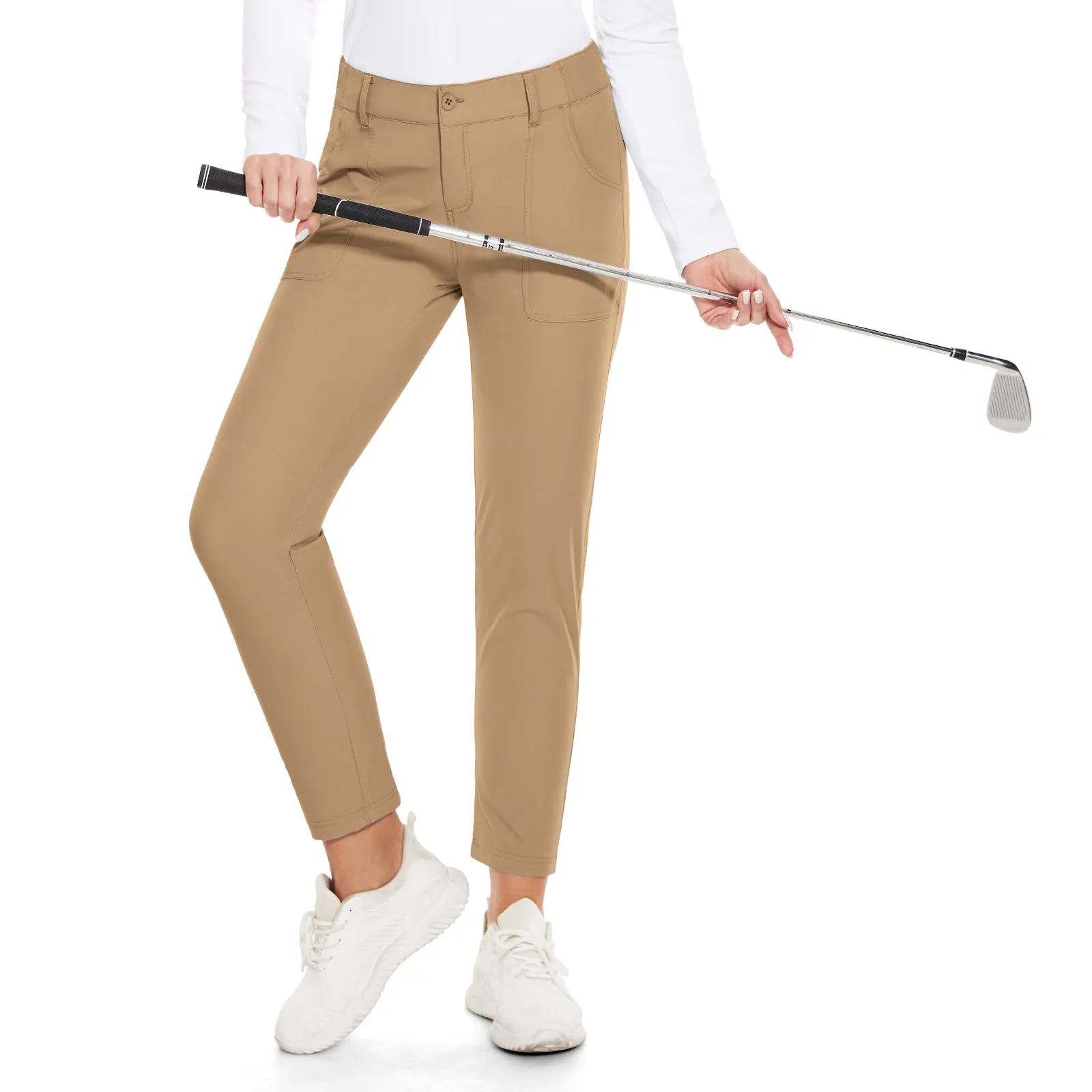 MOTEEPI Women's Lightweight Stretchy Work Hiking  Golf Pants