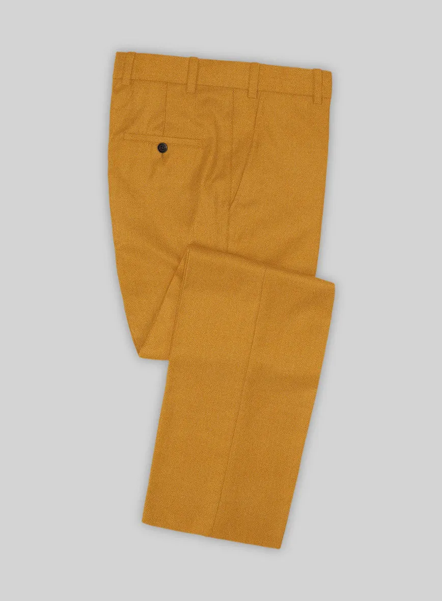 Naples Mimosa Yellow Tweed Pants