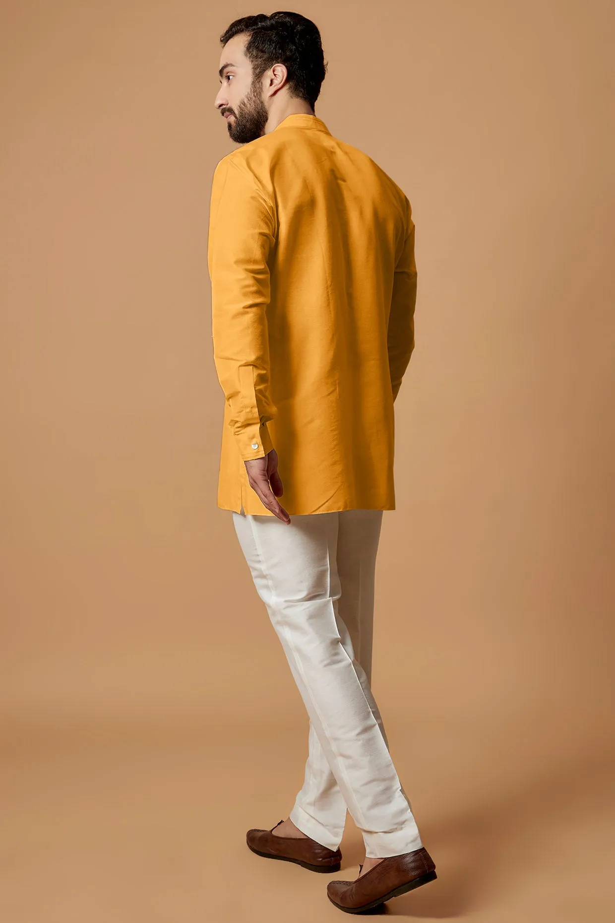 Pintucked Shirt Kurta - Manav