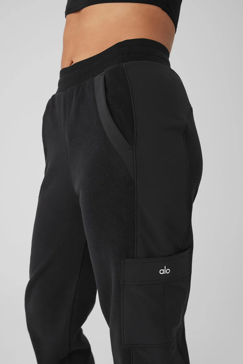 Polar Fleece Wintry Mix Pant - Black