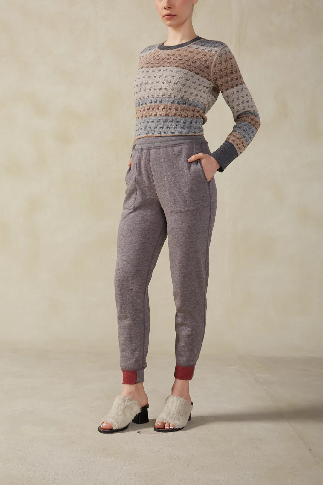 Premium Alpaca and Cotton track pants